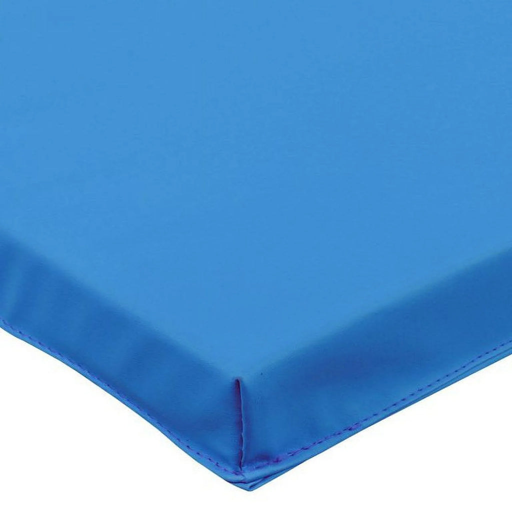 Tapete De Gimnasio Plegable De 6' X 2' Para Ejercicio, Aeróbicos, Yoga, Entrenamiento, Tapetes De Acrobacias Para El Piso Del Gimnasio En Casa Con Asas De Transporte Para Gimnasia, Estiramiento, Artes Marciales-Azul