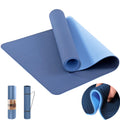 Tapete De Yoga 72 X 24'' Tapetes De Ejercicio 8Mm TPE Antideslizante Extra Grueso De Alta Densidad Ecológico Para Yoga Entrenamiento Pilates Tapetes De Yoga Para Mujer Hombres
