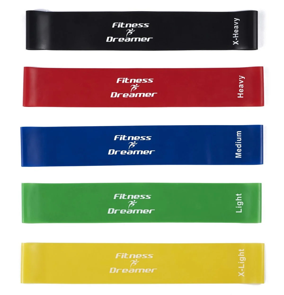 Bandas De Resistencia, Bandas De Bucle Para Ejercicio Y Bandas De Entrenamiento Por Juego De 5, Bandas De Fitness De 12 In. Para Entrenamiento O Terapia Física - Mejora La Movilidad Y La Fuerza